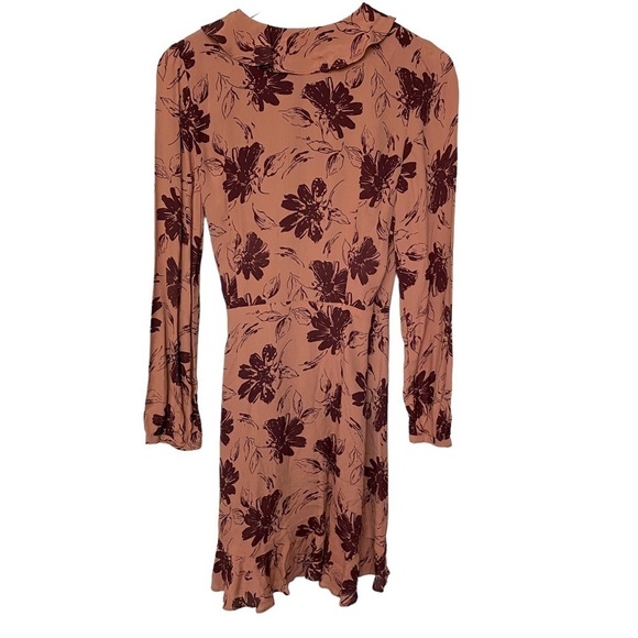 NWT Wrap Dress Small  Pink Floral by Lavender Brown Rayon - Picture 4 of 10